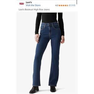 Levi's Bootcut High Rise Jeans